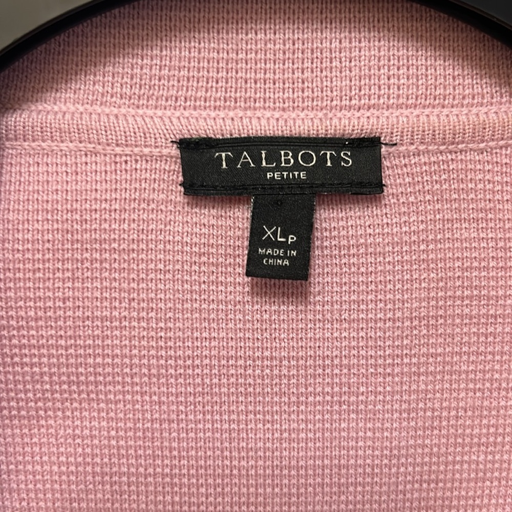 Talbots 🎊Host Pick🎉 Light Pink open cardigan blazer like new - Picture 8 of 16